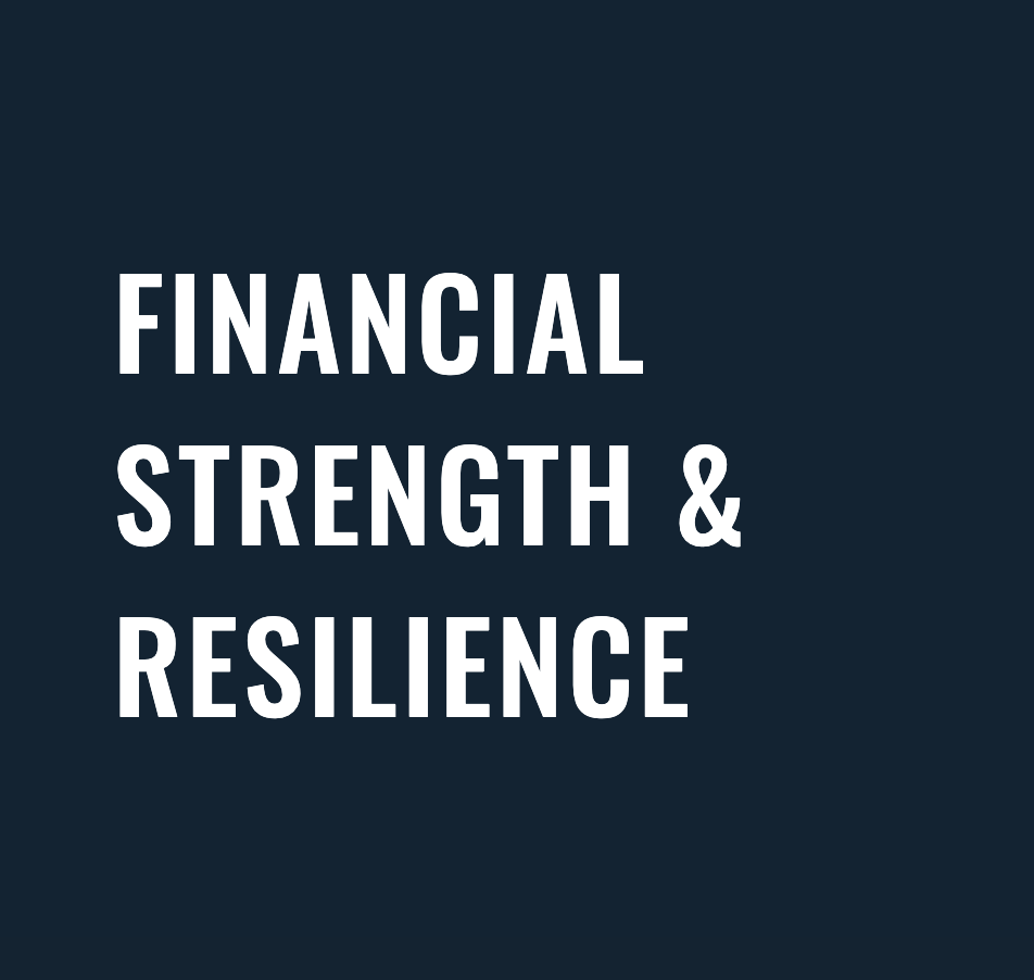 Financial strength and resilience block